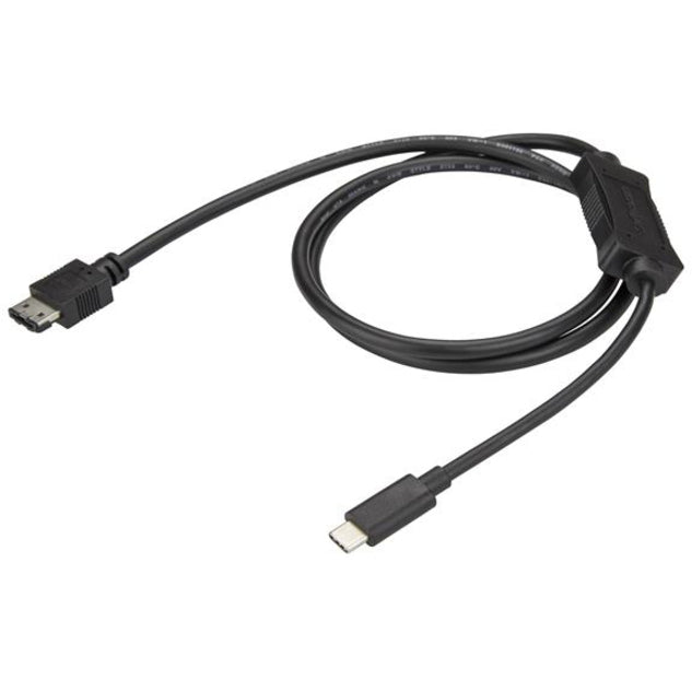 StarTech.com 3 ft 1m USB C to eSATA Cable - For External Storage Devices with HDD / SSD / ODD - USB 3.0 to eSATA Cable (5Gbps) - USB Type C to eSATA — USB3C2ESAT3