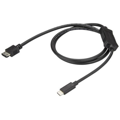 StarTech.com 3 ft 1m USB C to eSATA Cable - For External Storage Devices with HDD / SSD / ODD - USB 3.0 to eSATA Cable (5Gbps) - USB Type C to eSATA — USB3C2ESAT3