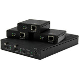StarTech.com 3 Port HDBaseT Extender Kit with 3 Receivers - 1x3 HDMI over CAT5e/CAT6 Splitter - 1-to-3 HDBaseT Distribution System - Up to 4K — ST124HDBT
