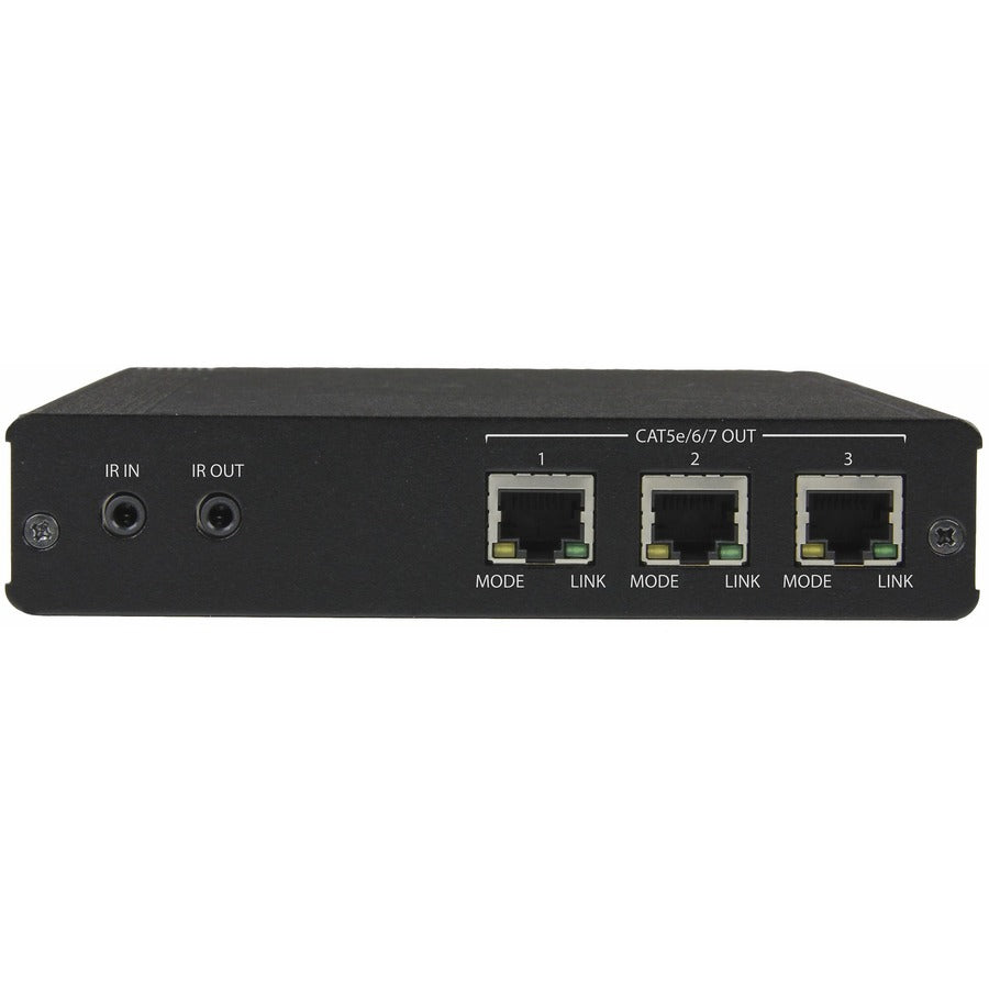 StarTech.com 3 Port HDBaseT Extender Kit with 3 Receivers - 1x3 HDMI over CAT5e/CAT6 Splitter - 1-to-3 HDBaseT Distribution System - Up to 4K — ST124HDBT