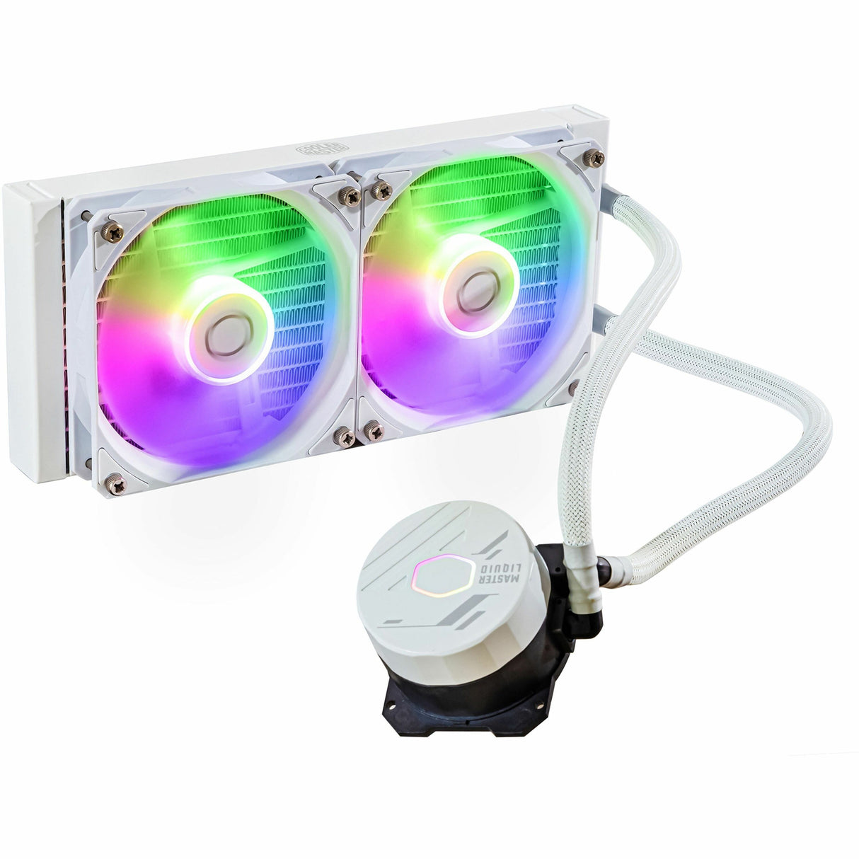 Cooler Master MasterLiquid 240L Core ARGB Cooling Fan/Radiator/Pump — MLW-D24M-A18PZ-RW
