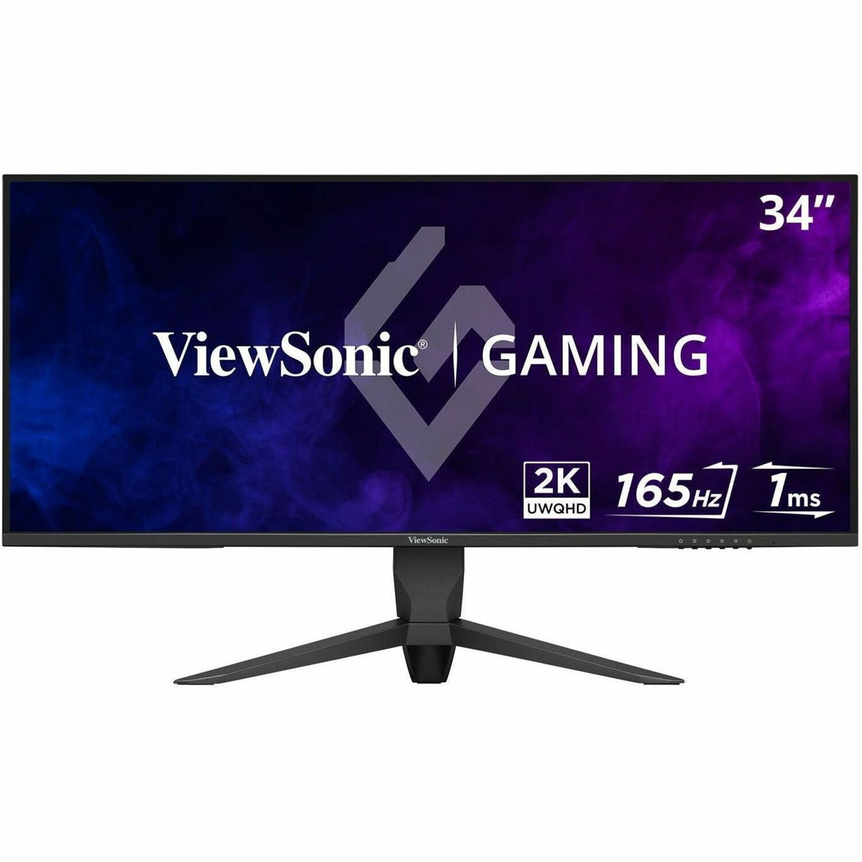 ViewSonic VX3418-2K 34" 21:9 1440p 1ms 165Hz Gaming Monitor with FreeSync Premium, Eye Care, HDMI, DisplayPort and USB — VX3418-2K