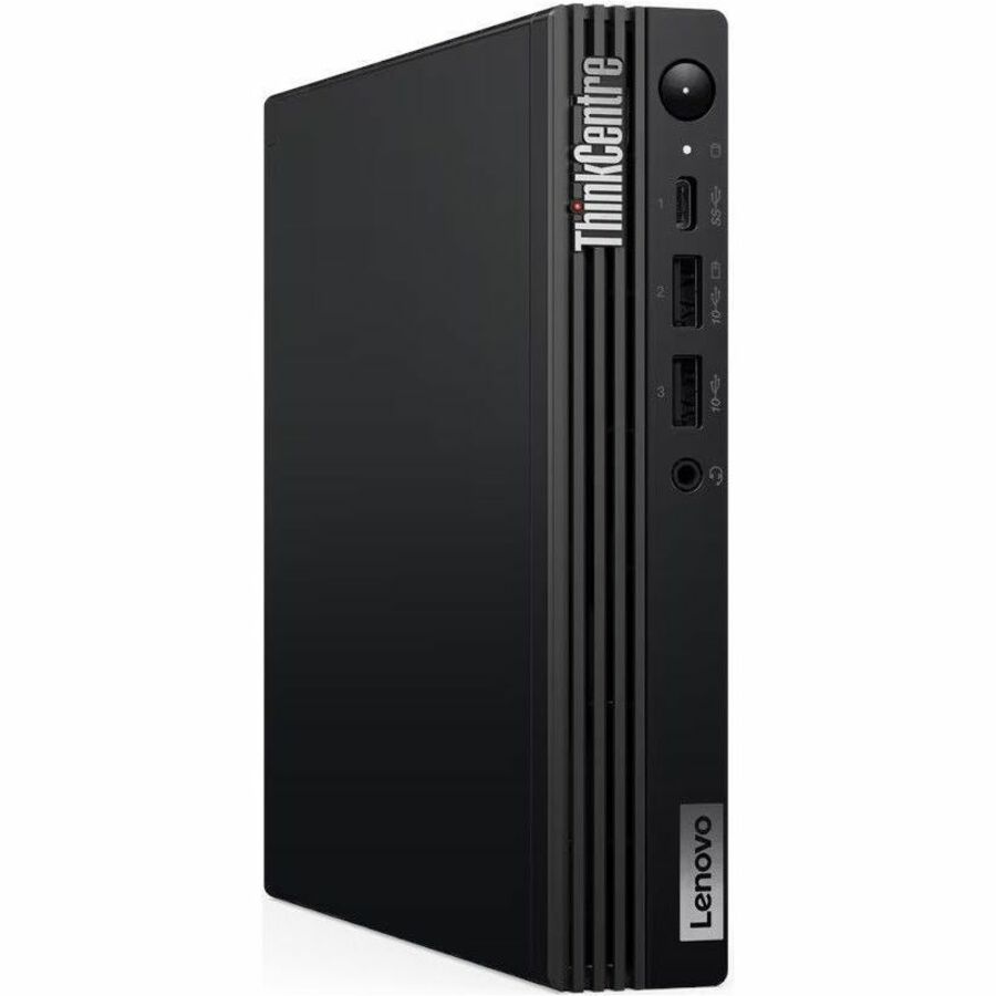 Lenovo ThinkCentre M70q Gen 5 12TD001MUS Desktop Computer - Intel Core i3 14th Gen i3-14100T - 16 GB - 256 GB SSD - Tiny - Black — 12TD001MUS