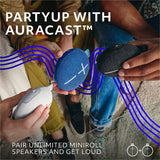 ULTIMATE EARS MINIROLL Ultra-Portable Waterproof Bluetooth Speaker, Big Bass, IP67 Dustproof, 131 ft (40 m) Range - Majestic Blue — 984-002020