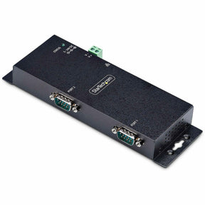 StarTech.com 2-Port Serial to Ethernet Adapter, IP Serial Device Server For Remote RS232 Devices, Wall/DIN Rail Mount, LAN To DB9 Converter — I23-SERIAL-ETHERNET