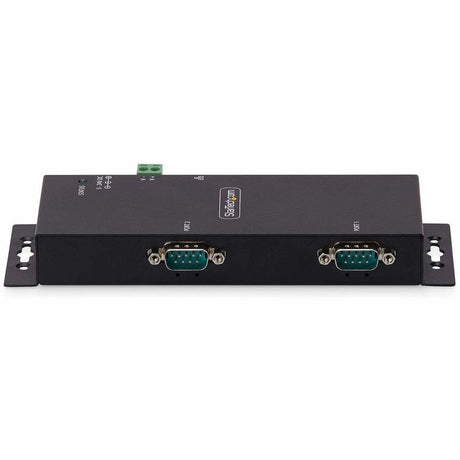 StarTech.com 2-Port Serial to Ethernet Adapter, IP Serial Device Server For Remote RS232 Devices, Wall/DIN Rail Mount, LAN To DB9 Converter — I23-SERIAL-ETHERNET