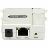 StarTech.com Ethernet to Parallel Network Print Server, 10/100Mbps LAN, WebUI Enabled, Centronics Ethernet Printer Server Adapter, Enhances Legacy Printer — PM1115P3