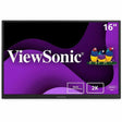 ViewSonic VG1656-2K 16 Inch WQXGA 1600p IPS Portable Monitor with 2 Way Powered 65W USB C, and Built-in Stand with Smart Cover — VG1656-2K