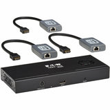 Eaton Tripp Lite Series 3-Port DisplayPort to HDMI Splitter/Extender Kit over Cat6, MST Hub, 8K/4K 60 Hz, DP 1.4, Up to 230 ft. (70 m), TAA — B156E-003-H8K-K