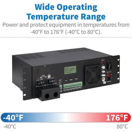 Eaton Tripp Lite Series 120VAC 24VDC 2000VA 1600W Extreme Temperature Network UPS for Industrial and Traffic Networks, 3U, Hardwire, TAA — SMART1524ET