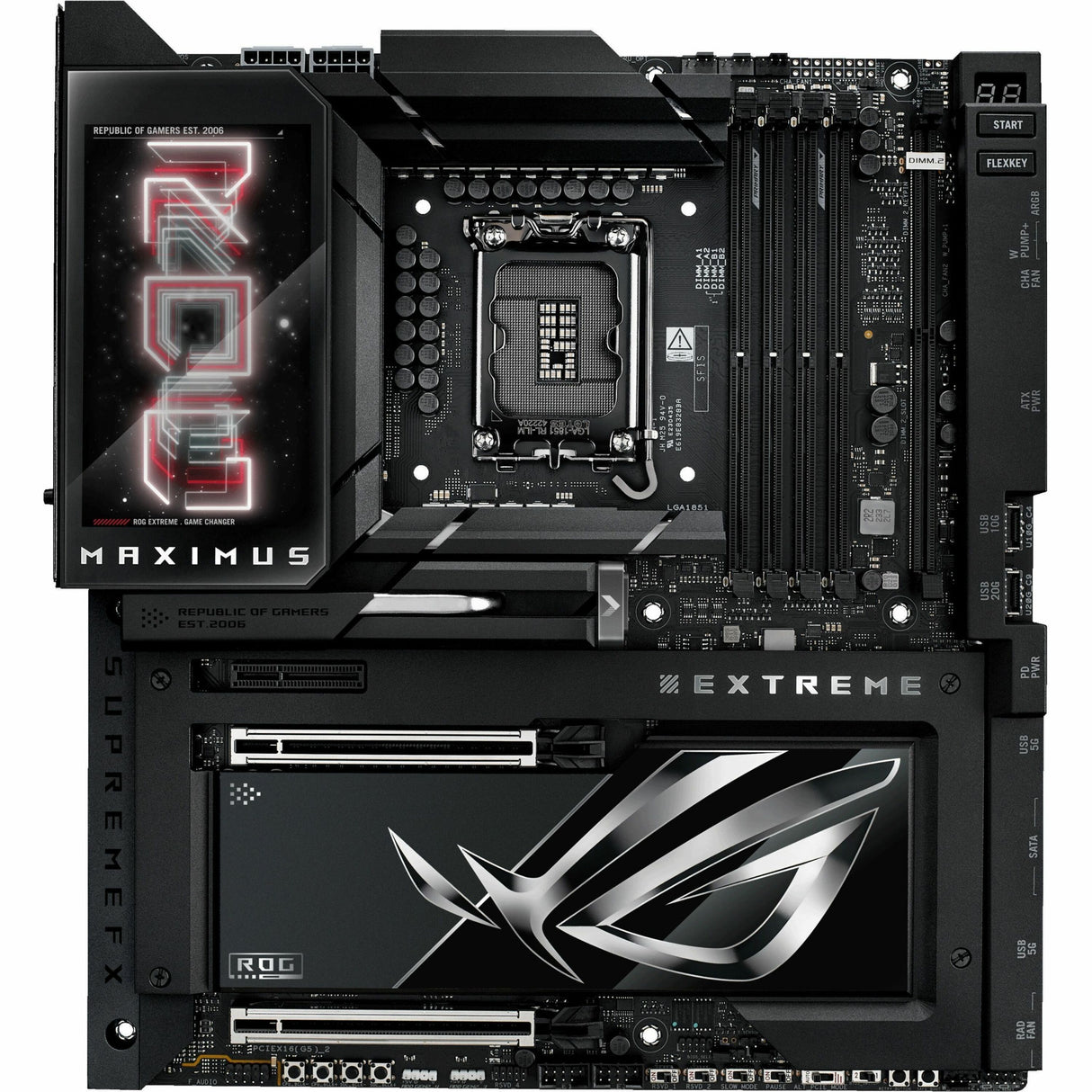Asus ROG MAXIMUS Z890 EXTREME Gaming Desktop Motherboard - Intel Z890 Chipset - Socket LGA-1851 - Extended ATX — ROG MAXIMUS Z890 EXTREME