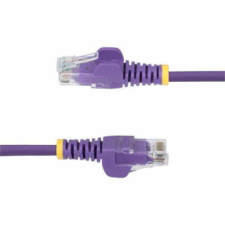 StarTech.com 25ft Purple Slim CAT6 Ethernet Cable, Slim Snagless RJ45, UTP, LSZH, 28AWG Bare Copper, Slim Network Patch Cord, Fluke Tested — N6PAT25PLS
