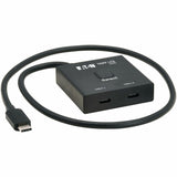 Eaton Tripp Lite Series 2x1 Bi-Directional USB-C Switch - 8K 60 Hz Video, HDCP Passthrough, USB 3.2 Gen 2, 100W PD Charging, Black — U415-002-BDS