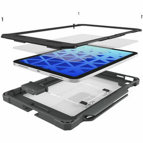 Shield Extreme-X2 for iPad 10 10.9" w/3.5 mm Adapter and Tamper-Resistant Design (2022) (Black Bezel-Gray Case) — APSXX2AIP10BLK