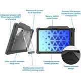 Shield Extreme-X2 for iPad 10 10.9" w/3.5 mm Adapter and Tamper-Resistant Design (2022) (Black Bezel-Gray Case) — APSXX2AIP10BLK