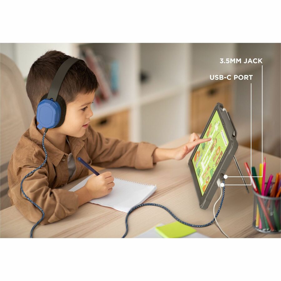 Shield Extreme-X2 for iPad 10 10.9" w/3.5 mm Adapter and Tamper-Resistant Design (2022) (Black Bezel-Gray Case) — APSXX2AIP10BLK