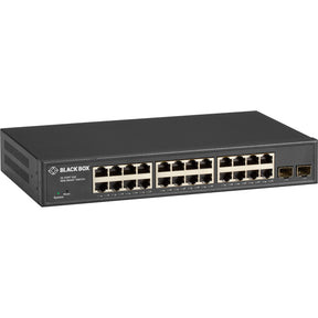 Black Box Gigabit Ethernet Managed Switch - (24) RJ-45, (2) SFP — LGB2126A