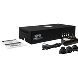 Tripp Lite by Eaton Secure KVM Switch, 4-Port, Dual Head, DisplayPort to DisplayPort, 4K, NIAP PP4.0, Audio, TAA — B002-DP2A4-N4