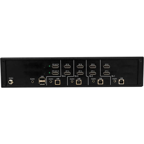 Tripp Lite by Eaton Secure KVM Switch, 4-Port, Dual Head, DisplayPort to DisplayPort, 4K, NIAP PP4.0, Audio, TAA — B002-DP2A4-N4