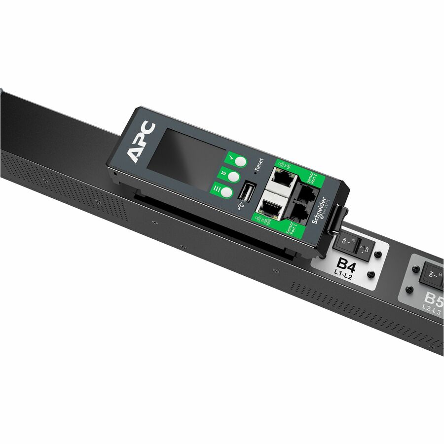 APC NetShelter Rack PDU Advanced, Metered, 3Phase, 22.1kW 400V 32A or 17.3kW 415V 30A, 48 Outlets, IEC309 — APDU10350ME