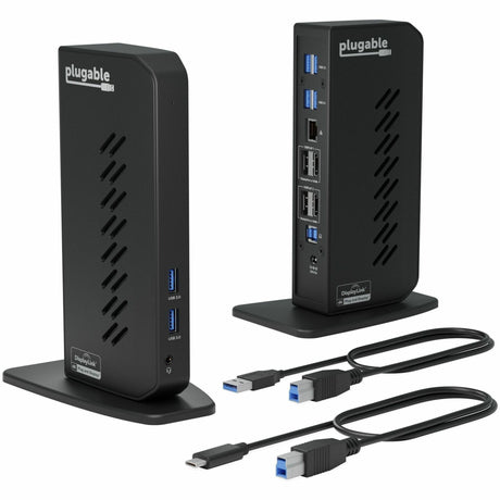 Plugable USB 3.0 and USB-C Dual 4K Display Docking Station with DisplayPort and HDMI for Windows and Mac — UD-6950Z