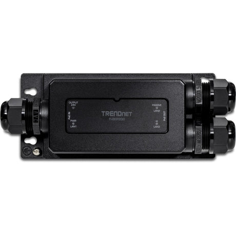 TRENDnet 2-Port Industrial Outdoor Gigabit PoE Extender, Hardened IP67 Extreme Temperature Rated Housing, Extends 100m for Total Distance up to 200m (656 ft.) for up to 2 Devices, Black, TI-BEP200