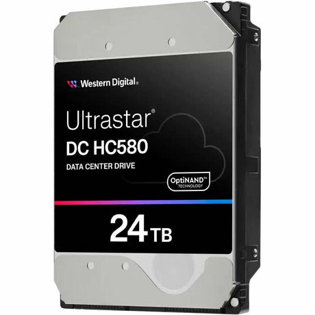 WD Ultrastar DC HC580 0F62802 24 TB Hard Drive - 3.5" Internal - SAS (12Gb/s SAS) - Conventional Magnetic Recording (CMR) Method — 0F62802