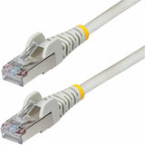 StarTech.com 6ft Gray CAT6a Ethernet Cable, Snagless RJ45, 10G, 100W PoE, S/FTP, LSZH, 27AWG Bare Copper, 500MHz, Shielded Network Patch Cord — NLGR-6F-CAT6A-PATCH