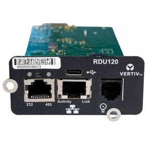 Vertiv Liebert IntelliSlot RDU120 - Network Card, Remote Monitoring Adapter, RS-485, USB Port, UL2900-1 cybersecurity certified, 1Gb Ethernet (RDU120) — RDU120