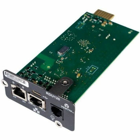 Vertiv Liebert IntelliSlot RDU120 - Network Card, Remote Monitoring Adapter, RS-485, USB Port, UL2900-1 cybersecurity certified, 1Gb Ethernet (RDU120) — RDU120