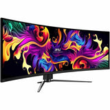 MSI MPG 491CQPX QD-OLED 49" Class Dual Quad HD (DQHD) Curved Screen Gaming OLED Monitor - 32:9 - Metallic Black — MPG491CQPXQDOLED