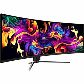 MSI MPG 491CQPX QD-OLED 49" Class Dual Quad HD (DQHD) Curved Screen Gaming OLED Monitor - 32:9 - Metallic Black — MPG491CQPXQDOLED
