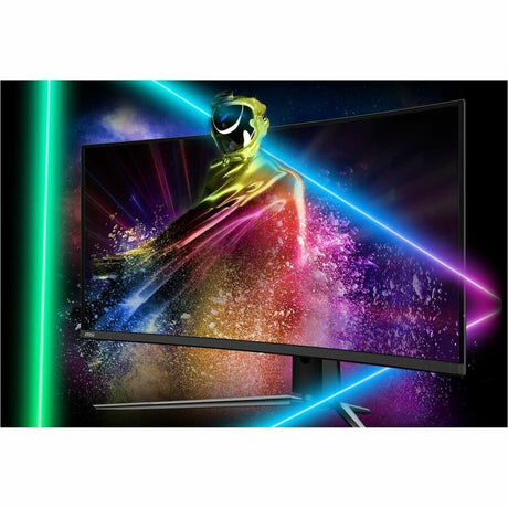 MSI MPG 491CQPX QD-OLED 49" Class Dual Quad HD (DQHD) Curved Screen Gaming OLED Monitor - 32:9 - Metallic Black — MPG491CQPXQDOLED