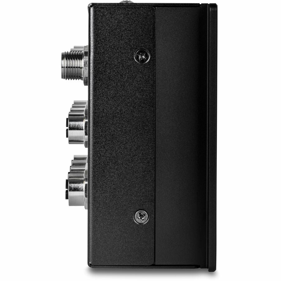 TRENDnet 10-Port Industrial EN 50155 M12 Gigabit PoE+ Railway Switch, TI-XPG102, IP40 Rated for Harsh Environments, NDAA + TAA Compliant, Black