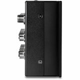 TRENDnet 10-Port Industrial EN 50155 M12 Gigabit PoE+ Railway Switch, TI-XPG102, IP40 Rated for Harsh Environments, NDAA + TAA Compliant, Black