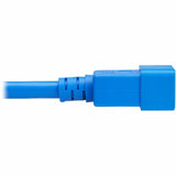 Eaton Tripp Lite Series Power Cord, C20 to C21 - Heavy-Duty, 20A, 250V, 12 AWG, 2.5 ft. (0.76 m), Blue — P035-2P5-ABL