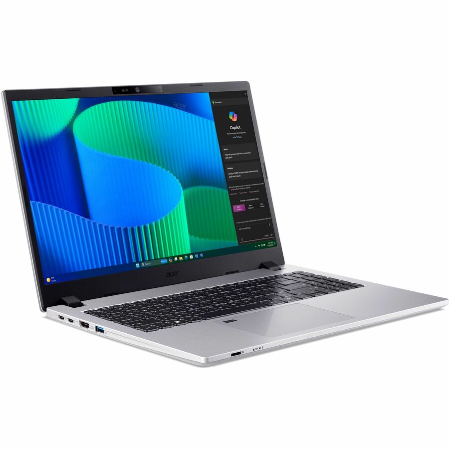 Acer TravelMate P2 15 P215-55 TMP215-55-51CM 15.6" Notebook - Full HD - Intel Core 5 120U - 16 GB - 512 GB SSD - English Keyboard - Silver — NX.BHRAA.002