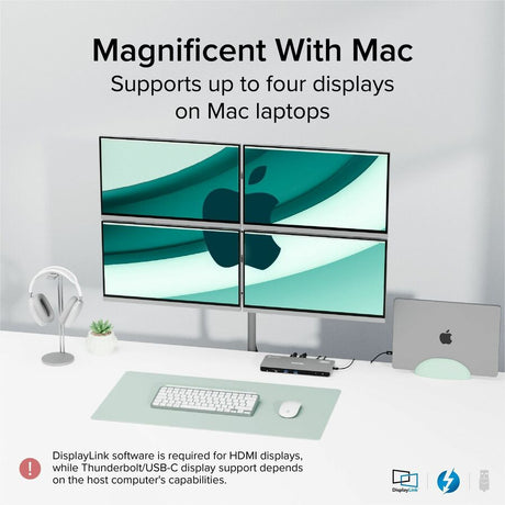 Plugable Thunderbolt 4 Dock for Quad Monitors 100W, Thunderbolt Docking Station — TBT-6950PD