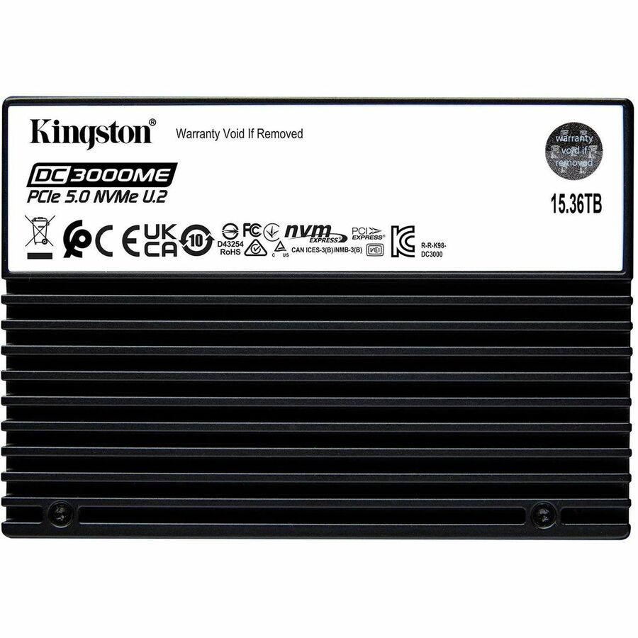 Kingston DC3000ME 15.36 TB Solid State Drive - 2.5" Internal - U.2 (PCI Express NVMe 5.0 x4) — SEDC3000ME/15T3