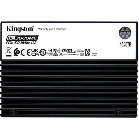 Kingston DC3000ME 15.36 TB Solid State Drive - 2.5" Internal - U.2 (PCI Express NVMe 5.0 x4) — SEDC3000ME/15T3