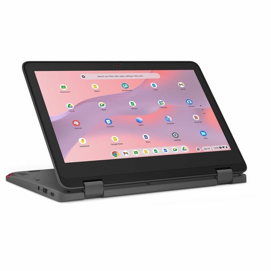 Lenovo 300e Yoga Chromebook Gen 4 82W2002HUS 11.6" Touchscreen Convertible 2 in 1 Chromebook - HD - Octa-core (ARM Cortex A76 + Cortex A55) - 4 GB - 32 GB Flash Memory - English Keyboard - Graphite Gray — 82W2002HUS