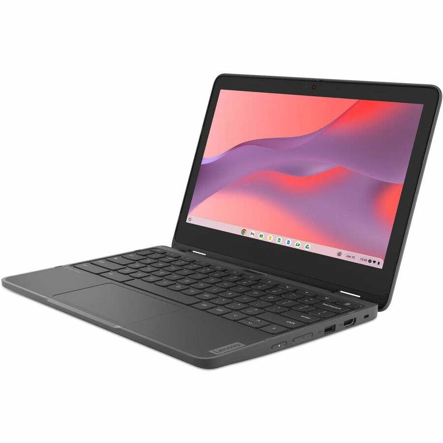 Lenovo 300e Yoga Chromebook Gen 4 82W2002HUS 11.6" Touchscreen Convertible 2 in 1 Chromebook - HD - Octa-core (ARM Cortex A76 + Cortex A55) - 4 GB - 32 GB Flash Memory - English Keyboard - Graphite Gray — 82W2002HUS