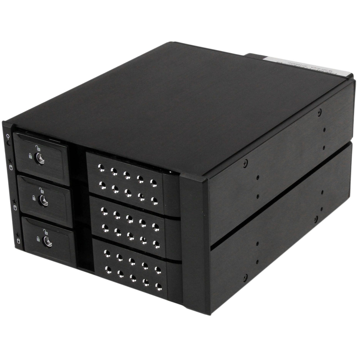 StarTech.com 3 Bay Aluminum Trayless Hot Swap Mobile Rack Backplane for 3.5in SAS II/SATA III - 6 Gbps HDD — HSB3SATSASBA