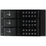 StarTech.com 3 Bay Aluminum Trayless Hot Swap Mobile Rack Backplane for 3.5in SAS II/SATA III - 6 Gbps HDD — HSB3SATSASBA