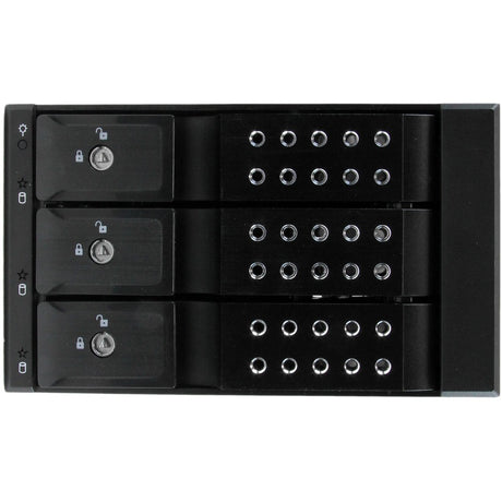 StarTech.com 3 Bay Aluminum Trayless Hot Swap Mobile Rack Backplane for 3.5in SAS II/SATA III - 6 Gbps HDD — HSB3SATSASBA