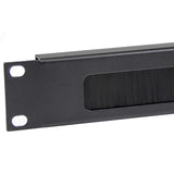 StarTech.com 1U High-density Brush Strip Cable Management Panel, Sturdy Steel Horizontal Data Centre Cable Organizer — CMBRUSH1U