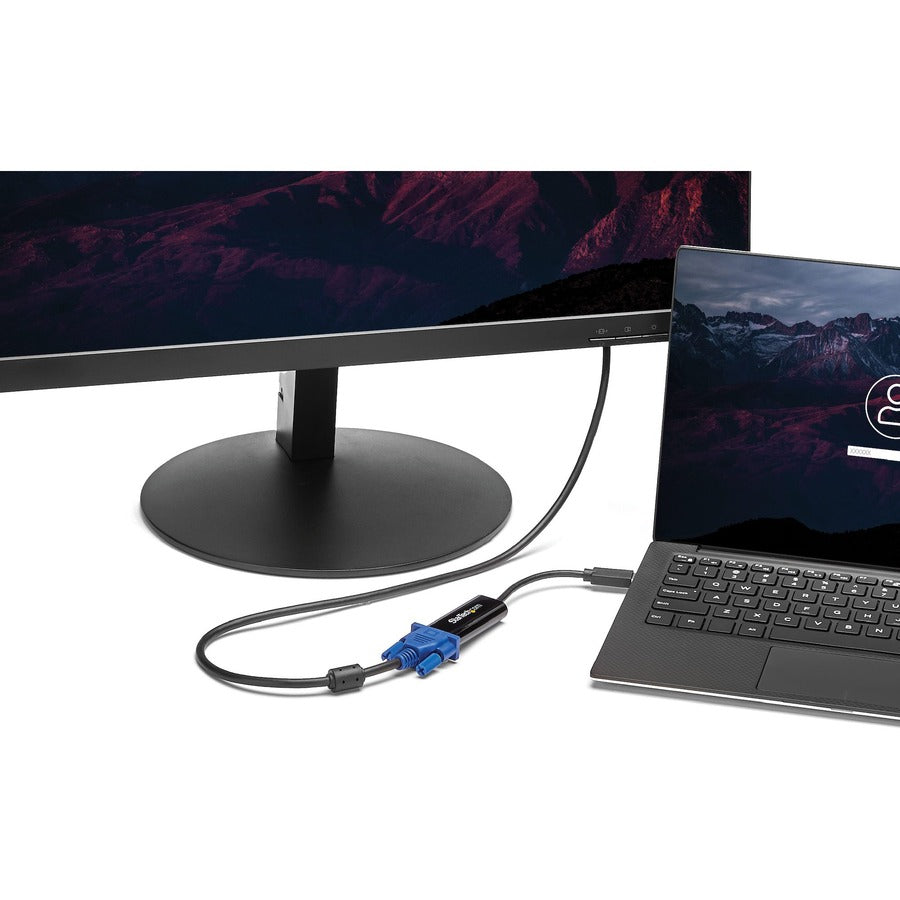 StarTech.com USB 3.0 to VGA Adapter, USB to VGA Monitor Converter for Windows, Slim (no support for macOS/ChromeOS/Linux) - TAA — USB32VGAES