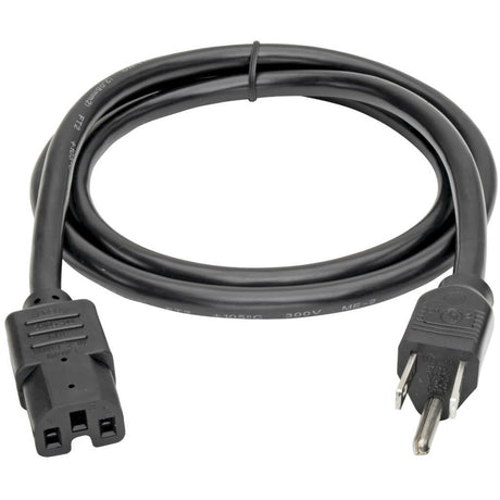 Eaton Tripp Lite Series Power Cord, NEMA 5-15P to C15 - Heavy-Duty, 15A, 125V, 14 AWG, 8 ft. (2.43 m), Black — P019-008