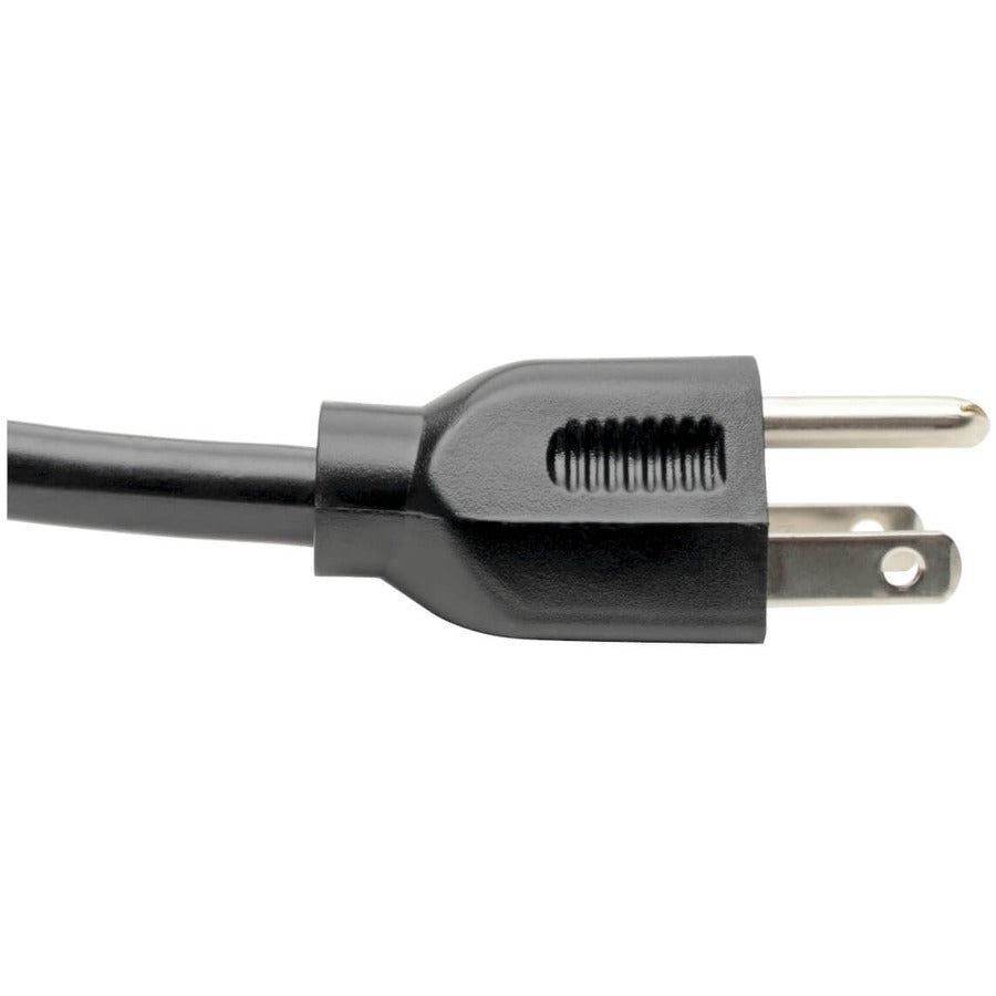 Eaton Tripp Lite Series Power Cord, NEMA 5-15P to C15 - Heavy-Duty, 15A, 125V, 14 AWG, 8 ft. (2.43 m), Black — P019-008