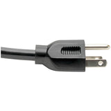 Eaton Tripp Lite Series Power Cord, NEMA 5-15P to C15 - Heavy-Duty, 15A, 125V, 14 AWG, 8 ft. (2.43 m), Black — P019-008